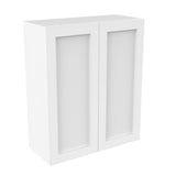 RTA - Elegant White - 36" High Double Door Wall Cabinet | 30"W x 36"H x 12"D