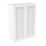 RTA - Elegant White - 42" High Double Door Wall Cabinet | 30"W x 42"H x 12"D