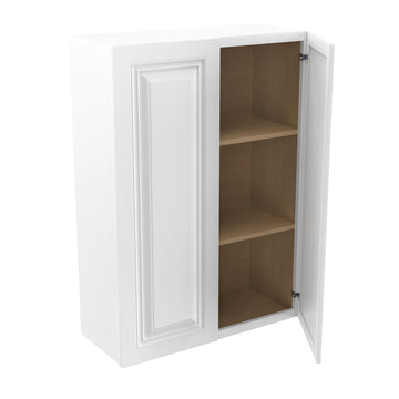 RTA - Park Avenue White - 42" High Double Door Wall Cabinet | 30"W x 42"H x 12"D