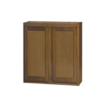 30 inch Wall Cabinets - Warmwood Shaker - 30 Inch W x 30 Inch H x 12 Inch D