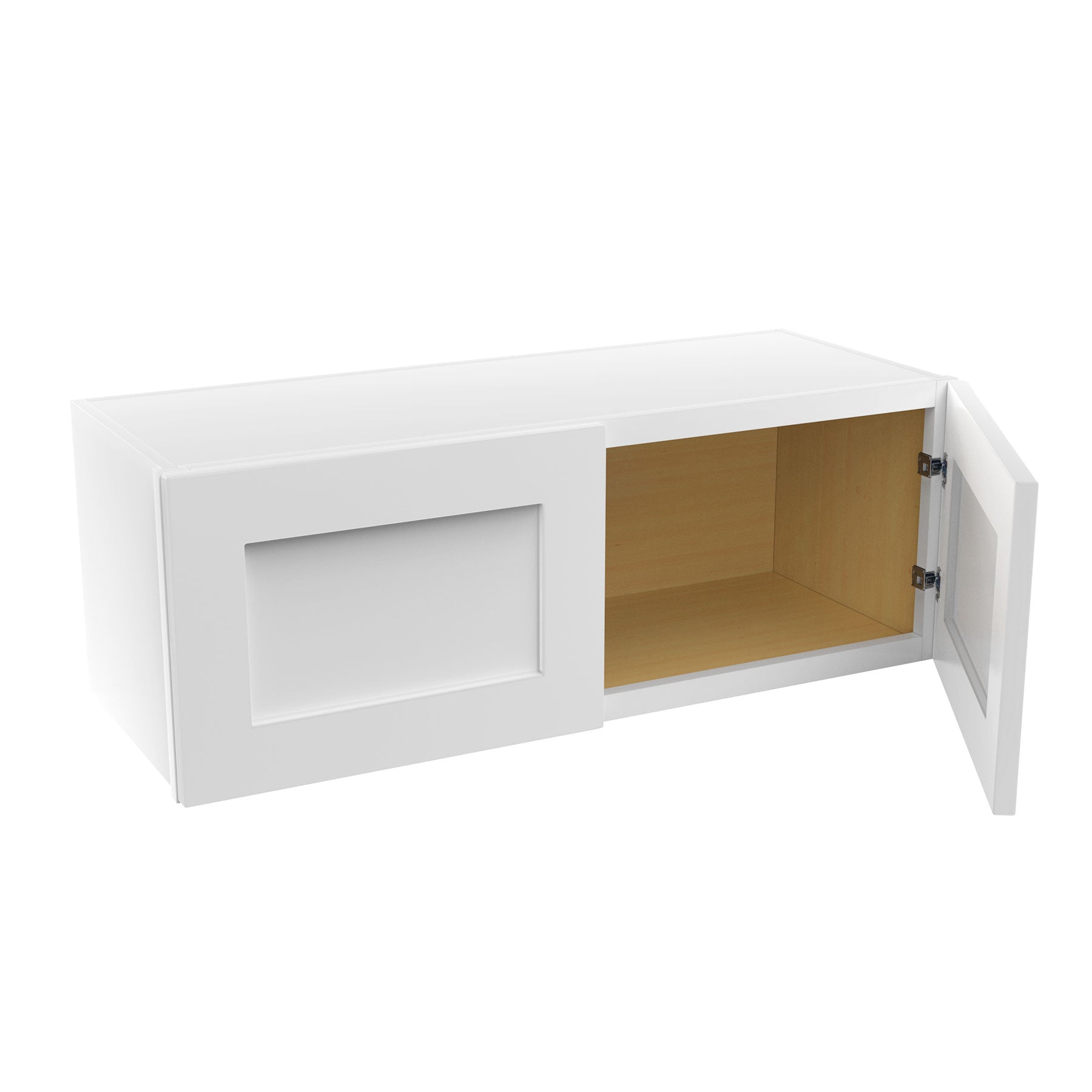 Elegant White - Double Door Wall Cabinet | 33"W x 12"H x 12"D