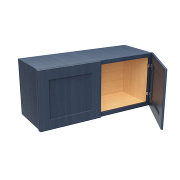 RTA - Elegant Ocean Blue - 24" Deep Wall Cabinet | 33"W x 15"H x 24"D