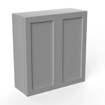 Wall Kitchen Cabinet - 33W x 36H x 12D - Grey Shaker Cabinet