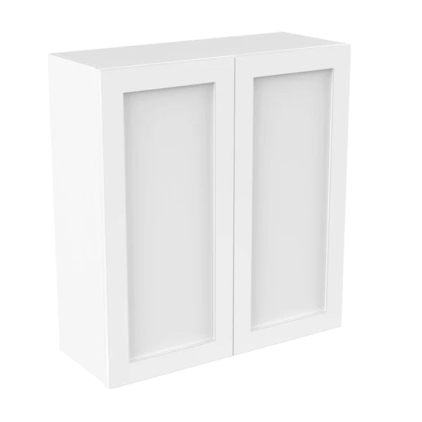 Wall Kitchen Cabinet - 33W x 36H x 12D - Aria White Shaker