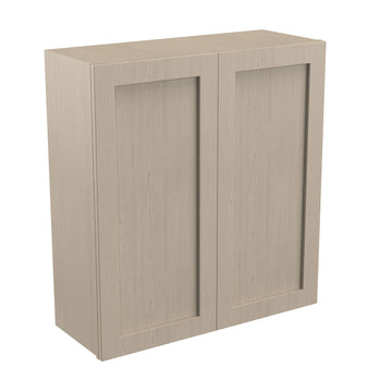Double Door Wall Cabinet | Elegant Stone| 33W x 36H x 12D