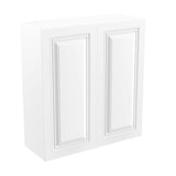 RTA - Park Avenue White - 36" High Double Door Wall Cabinet | 33"W x 36"H x 12"D