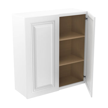 RTA - Park Avenue White - 36" High Double Door Wall Cabinet | 33"W x 36"H x 12"D