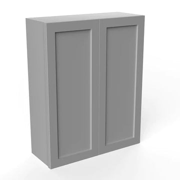 Wall Kitchen Cabinet - 33W x 42H x 12D - Grey Shaker Cabinet