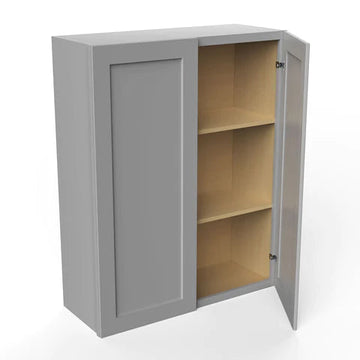 Wall Kitchen Cabinet - 33W x 42H x 12D - Grey Shaker Cabinet - RTA