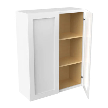 Wall Kitchen Cabinet - 33W x 42H x 12D - Aria White Shaker