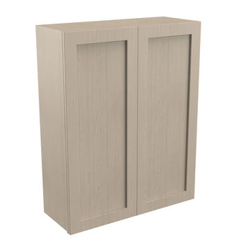 Double Door Wall Cabinet | Elegant Stone| 33W x 42H x 12D
