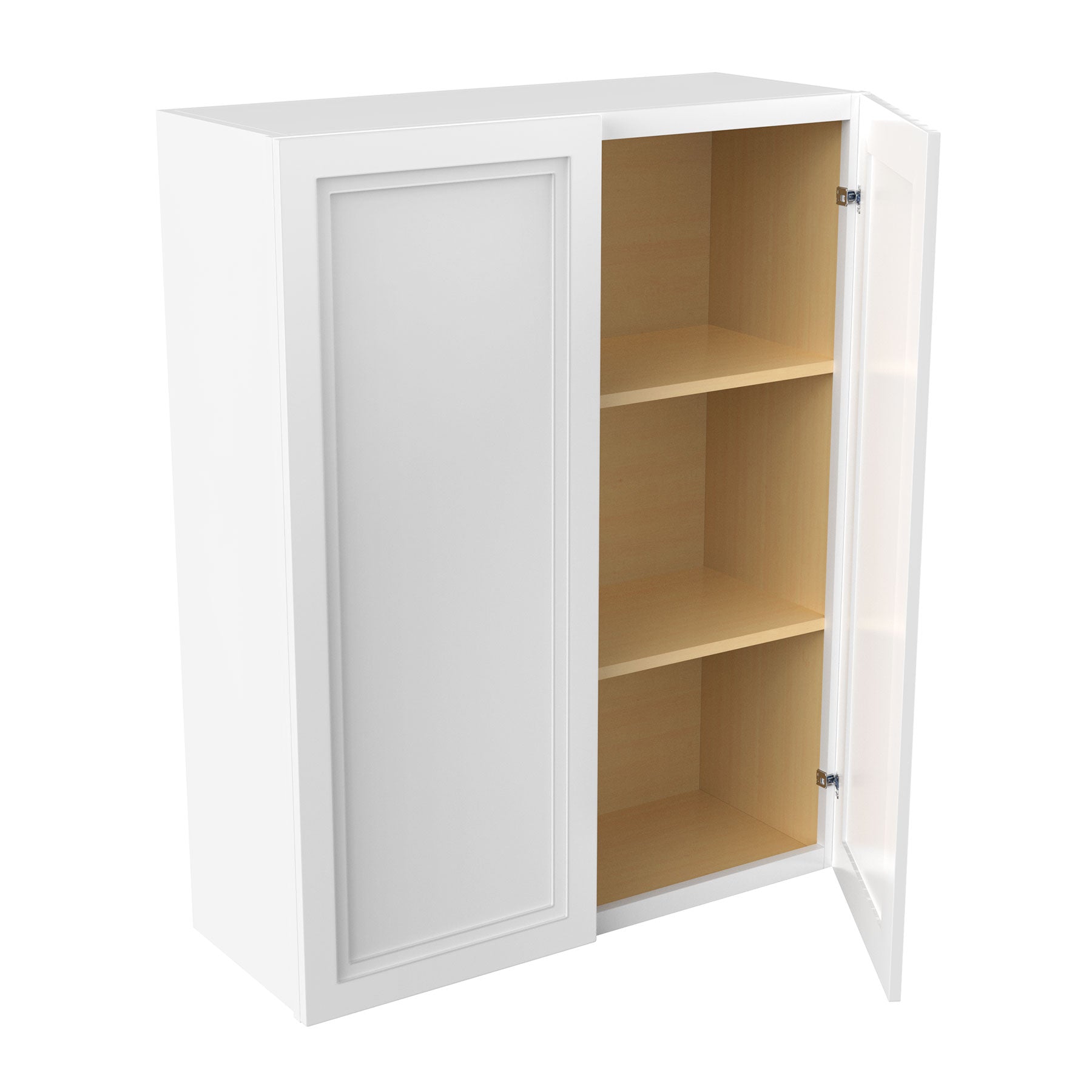 Fashion White - Double Door Wall Cabinet | 33"W x 42"H x 12"D