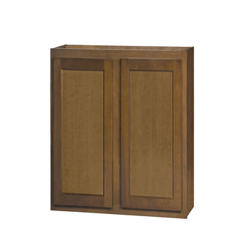 36 inch Wall Cabinets - Warmwood Shaker - 33 Inch W x 36 Inch H x 12 Inch D