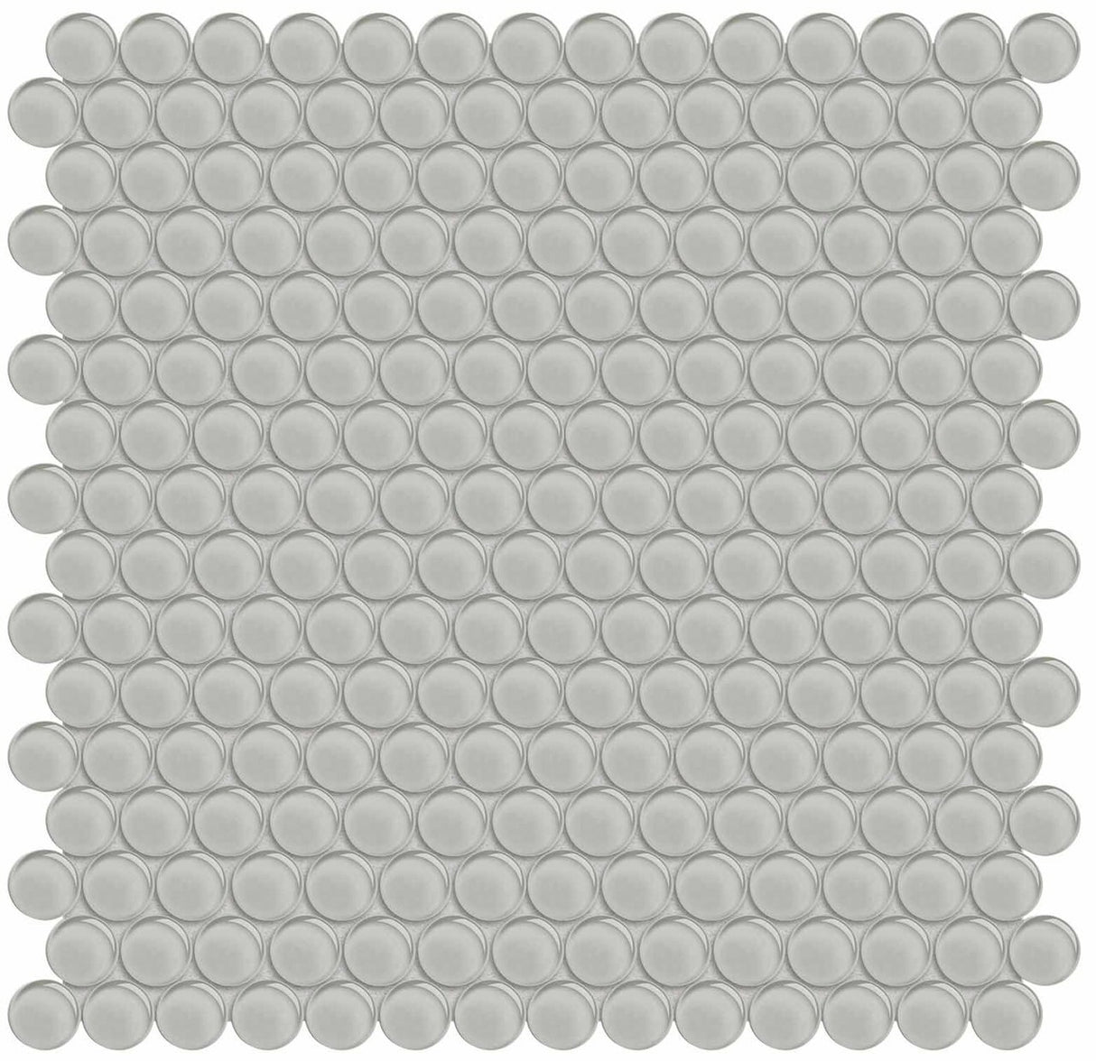 Penny Round Element Mist Dark Colors Glass Mosaic