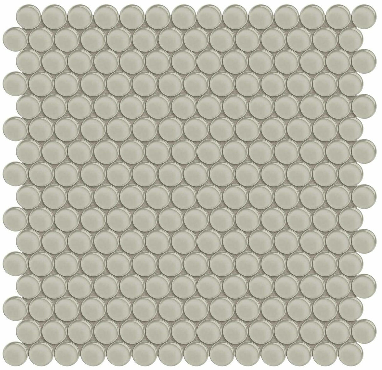 Penny Round Element Earth Dark Colors Glass Mosaic