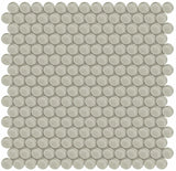 Penny Round Element Earth Dark Colors Glass Mosaic