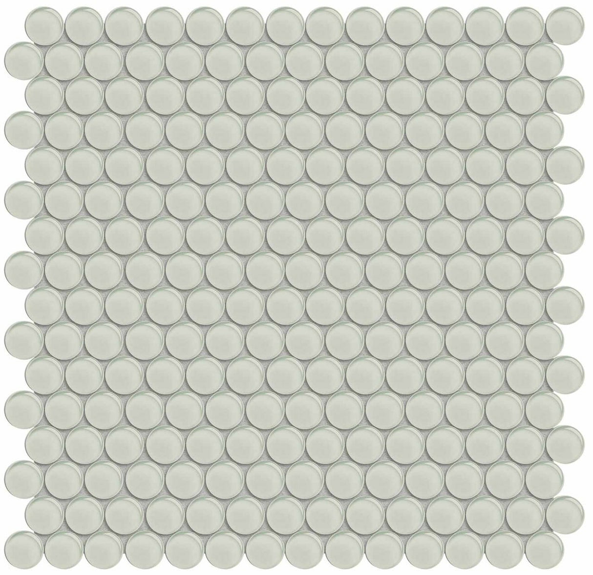 Penny Round Element Sand Light Colors Glass Mosaic