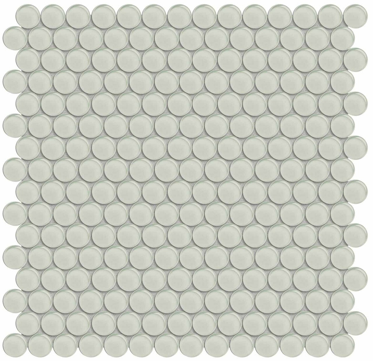 Penny Round Element Sand Light Colors Glass Mosaic