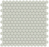 Penny Round Element Sand Light Colors Glass Mosaic