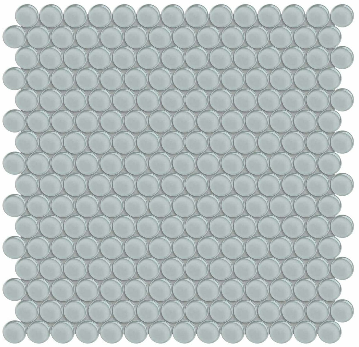 Penny Round Element Cloud Light Colors Glass Mosaic