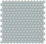 Penny Round Element Cloud Light Colors Glass Mosaic