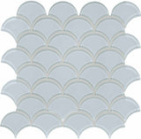 Scallop Element Skylight Light Colors Glass Mosaic