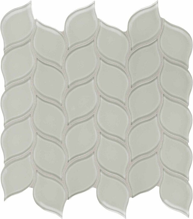 Petal Element Mist Dark Colors Glass Mosaic