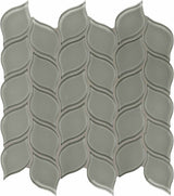 Petal Element Smoke Dark Colors Glass Mosaic