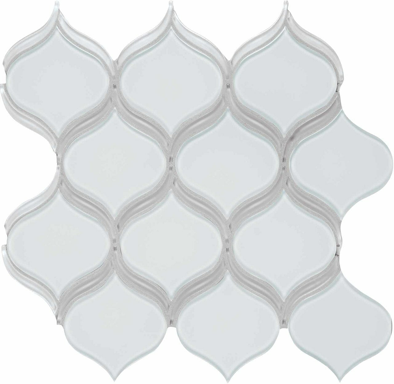 Element Ice Arabesque Glossy Glass Mosaic
