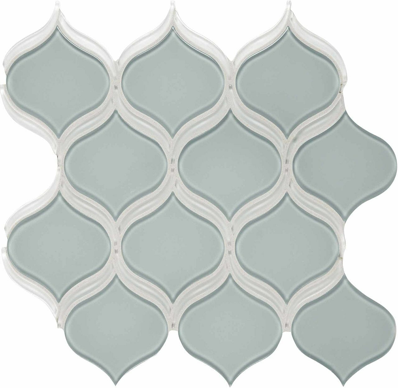 Element Cloud Arabesque Glossy Glass Mosaic