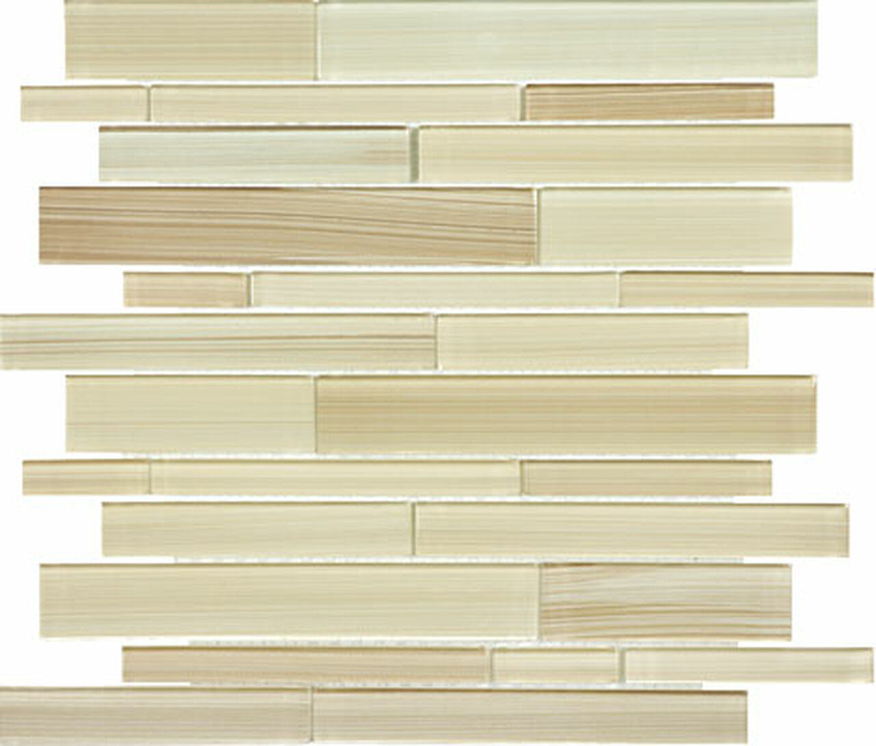 Random Strip Sand Fusion Glass Mosaic