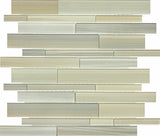 Random Strip Plantation Fusion Glass Mosaic