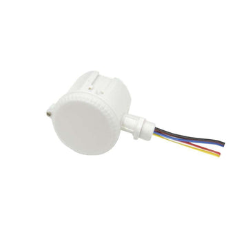 360° 3 Step Dimming Motion & Daylight Sensor for Linear High bay - 49ft max height - Frosted