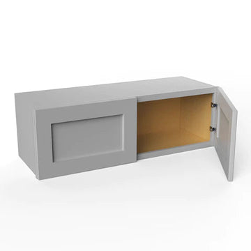 Wall Kitchen Cabinet - 36W x 12H x 12D - Grey Shaker Cabinet