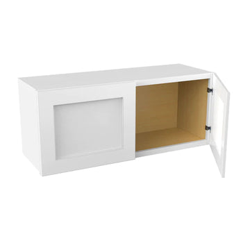 Wall Kitchen Cabinet - 36W x 15H x 12D - Aria White Shaker - RTA