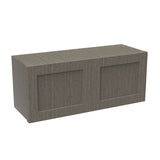 RTA - Elegant Smoky Grey - 12"-15" High Wall Cabinet | 36"W x 15"H x 12"D