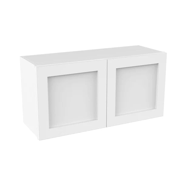 Wall Kitchen Cabinet - 36W x 18H x 12D - Aria White Shaker