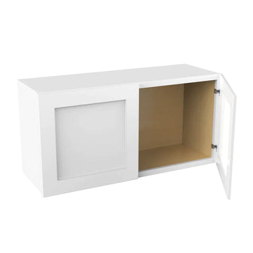 Wall Kitchen Cabinet - 36W x 18H x 12D - Aria White Shaker