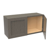 RTA - Elegant Smoky Grey - 18" High Wall Cabinet | 36"W x 18"H x 12"D