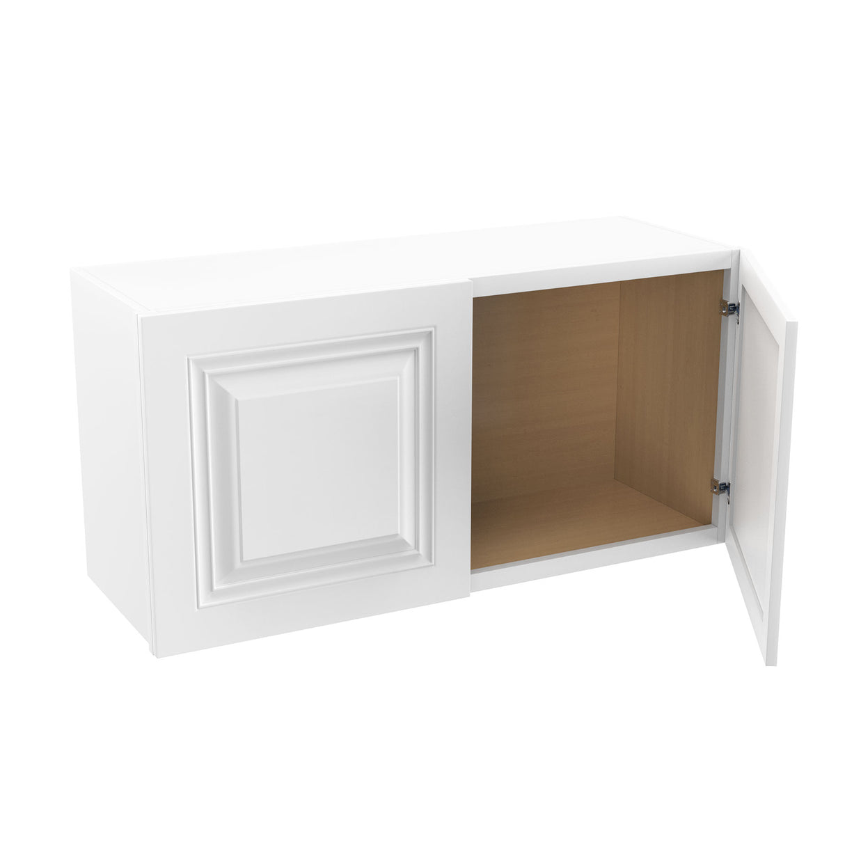 Park Avenue White - Double Door Wall Cabinet | 36"W x 18"H x 12"D