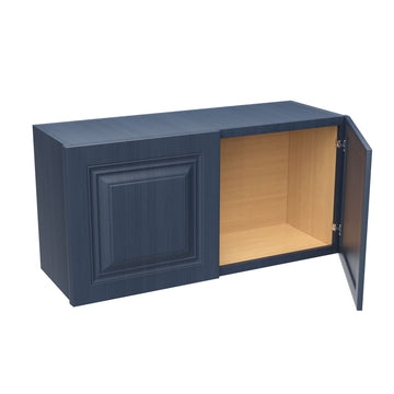 Park Avenue Ocean Blue - 24" Deep Wall Cabinet | 36"W x 18"H x 24"D