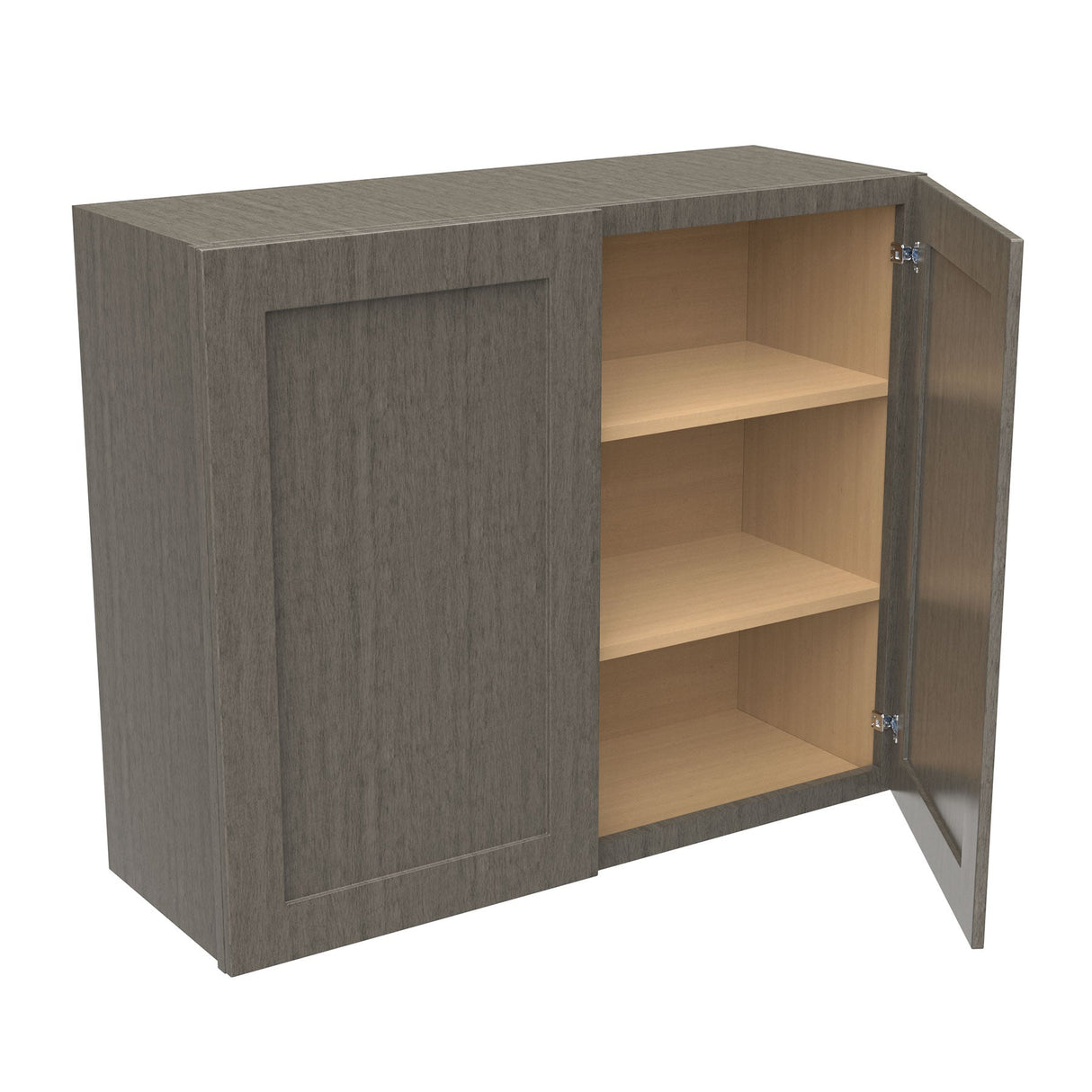 RTA - Elegant Smoky Grey - 30" High Double Door Wall Cabinet | 36"W x 30"H x 12"D