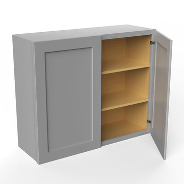 RTA - Elegant Dove - Double Door Wall End Cabinet | 12W x 42H x 12D