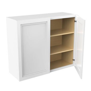 RTA - Fashion White - 30" High Double Door Wall Cabinet | 36"W x 30"H x 12"D