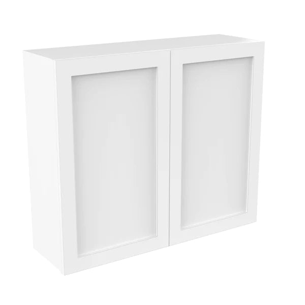 Wall Kitchen Cabinet - 36W x 36H x 12D - Aria White Shaker - RTA