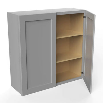 Wall Kitchen Cabinet - 36W x 36H x 12D - Grey Shaker Cabinet