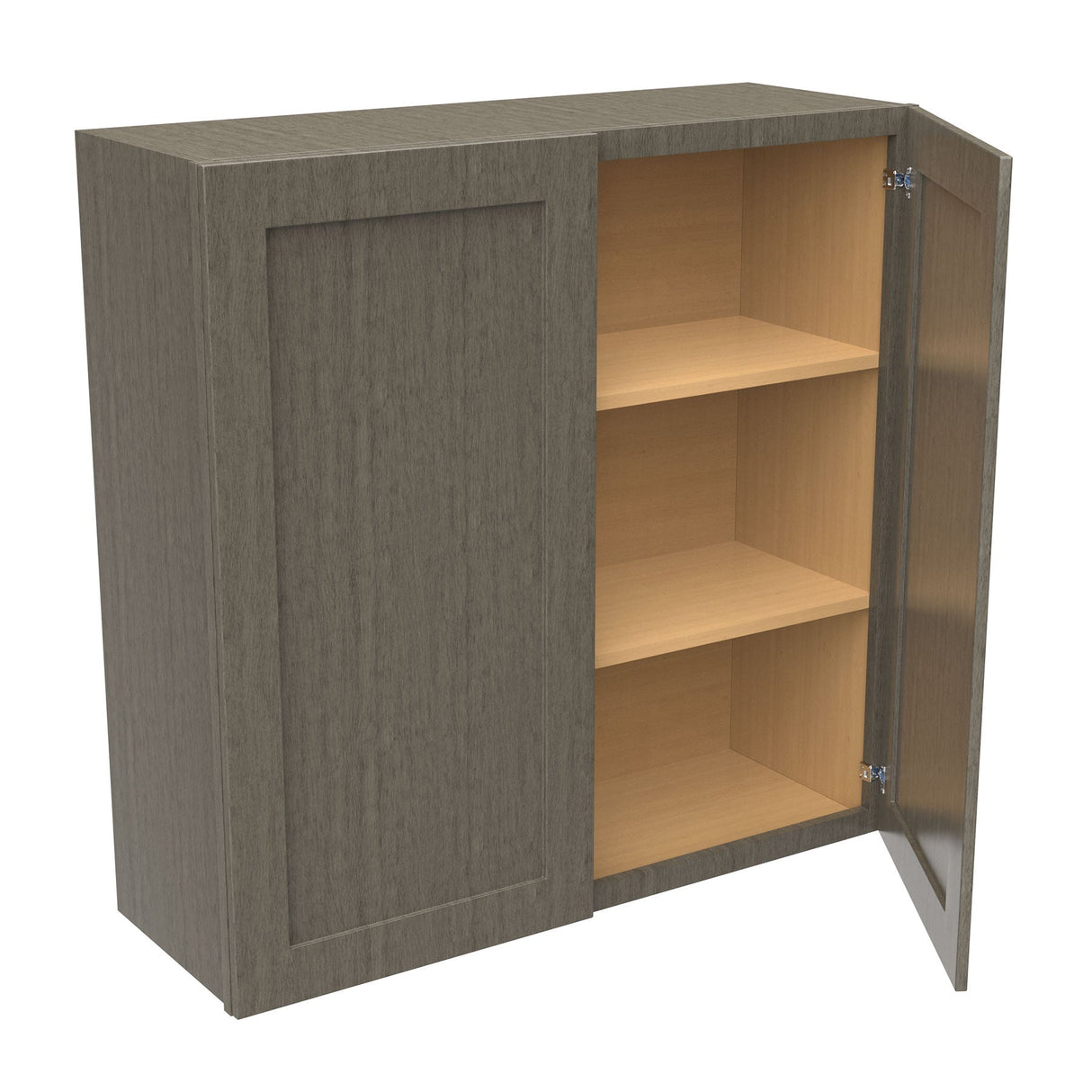 RTA - Elegant Smoky Grey - 36" High Double Door Wall Cabinet | 36"W x 36"H x 12"D