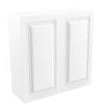 RTA - Park Avenue White - 36" High Double Door Wall Cabinet | 36"W x 36"H x 12"D