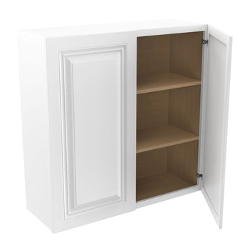 RTA - Park Avenue White - 36" High Double Door Wall Cabinet | 36"W x 36"H x 12"D