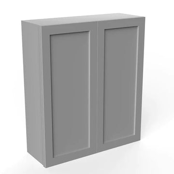 Wall Kitchen Cabinet - 36W x 42H x 12D - Grey Shaker Cabinet